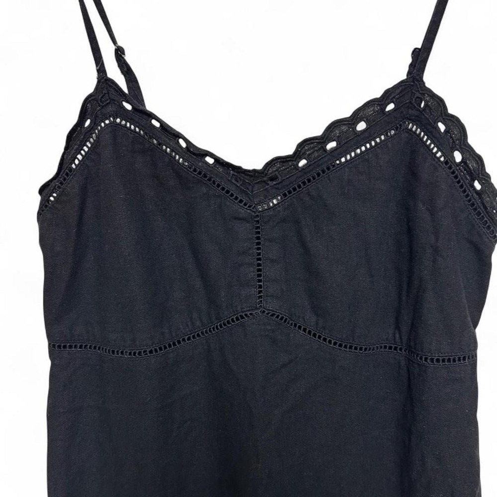 Old Navy black linen blend dress